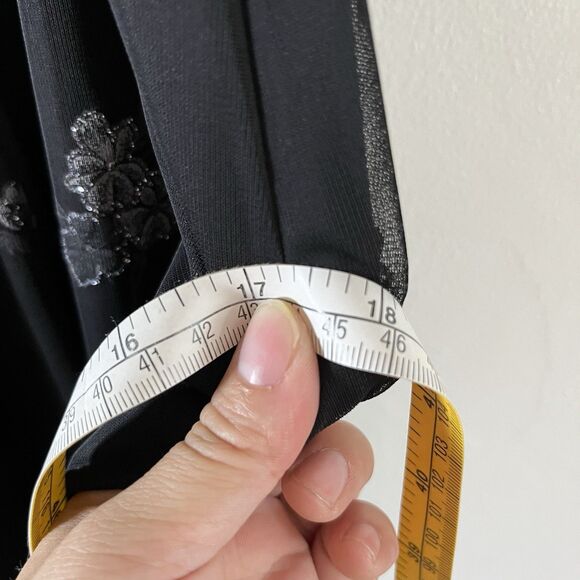 Vintage Y2K Byer Too Dress Sz L Chiffon Layered Whimsigoth Fairy Foral Gyaru - Picture 13 of 14